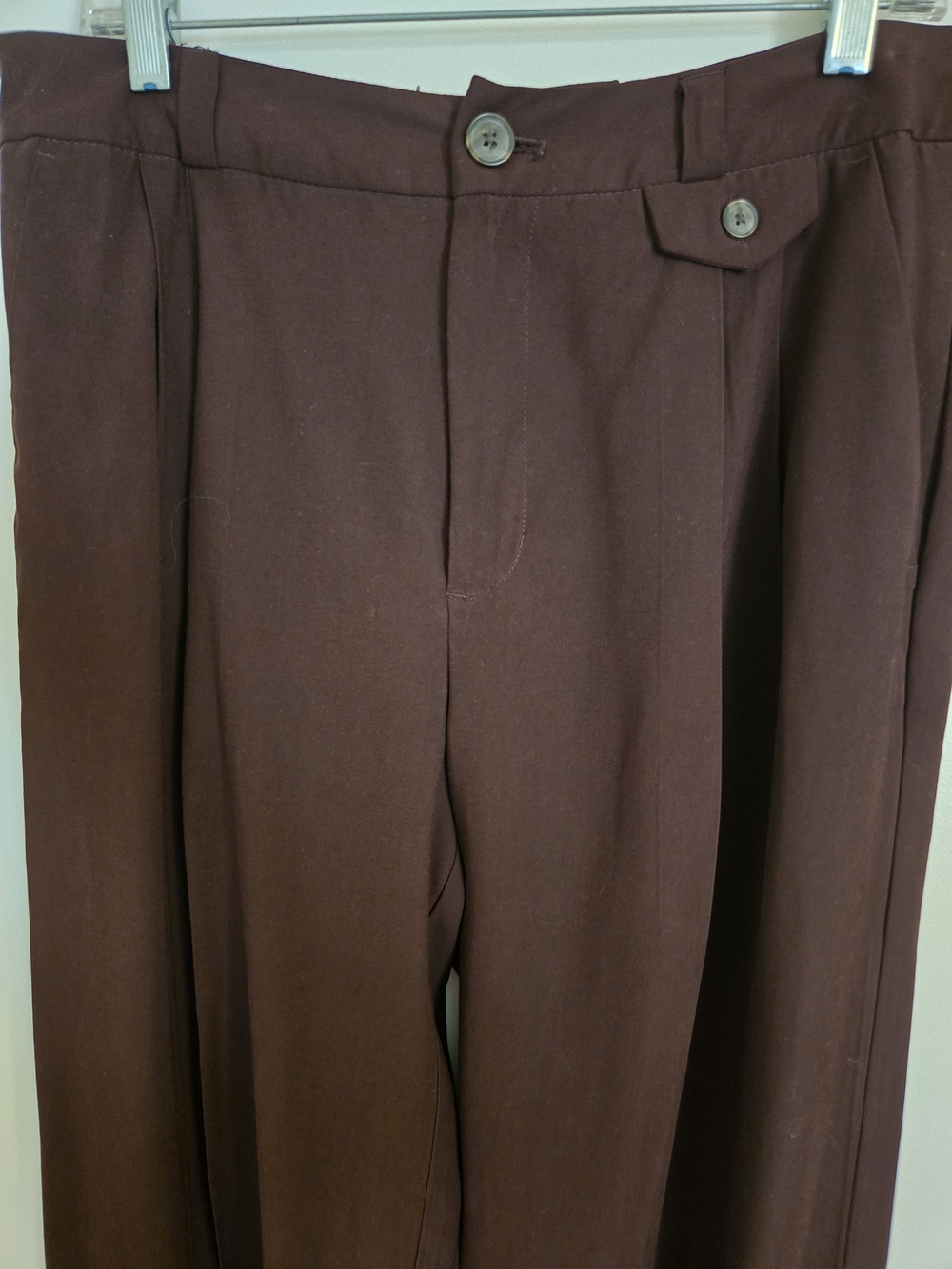 a new day Wide-Leg High Rise Maroon Trousers - Picture 4 of 5